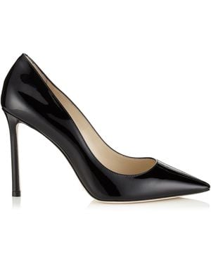 Jimmy Choo Romy 100 Leather Court Shoes - Black