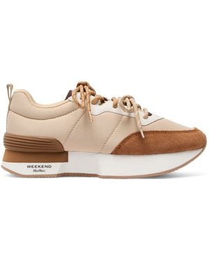 Weekend by Maxmara Double Lace Trainers - Brown