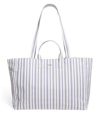 Sandro Striped Tote Bag - White