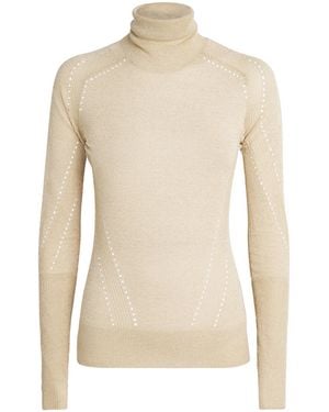 JOSEPH Metallic Lurex Leblanc Sweater - Natural
