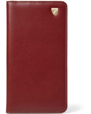 Aspinal of London Leather Long Wallet - Red