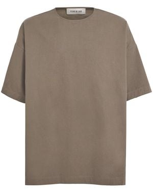 Fear Of God Wool Oversized T-Shirt - Brown