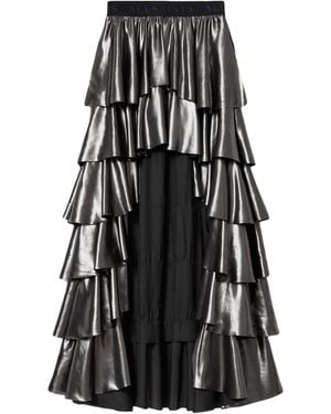AllSaints Cavalry Ruffle Maxi Skirt - Black