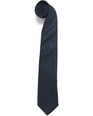 Canali Silk Polka Dot Tie - Blue