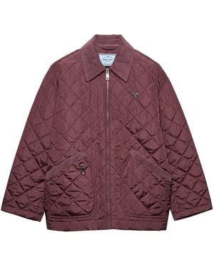 Prada Re-Nylon Quilted Jacket - Red