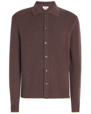 Jacob Cohen Cashmere Collared Cardigan - Brown
