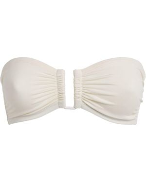Eres Show Bandeu Bikini Top - White