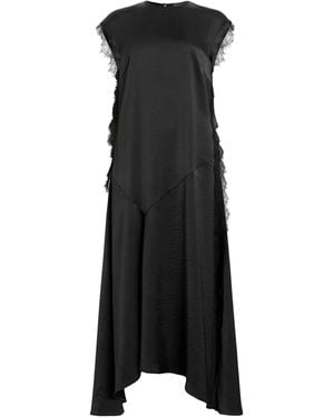 AllSaints Lace-Trim Lyra Midi Dress - Black