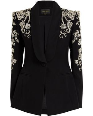 Zuhair Murad Embellished Cady Blazer - Black