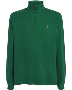 Polo Ralph Lauren Cotton Half-Zip Sweatshirt - Green