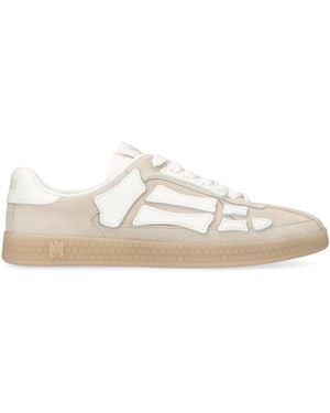 Amiri Suede Pacific Bones Low-Top Trainers - White