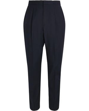 Officine Generale Wool Drew Drawstring Trousers - Blue