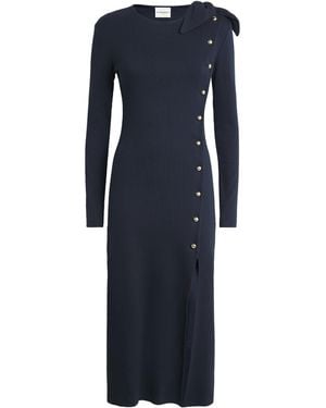 Claudie Pierlot Stretch-Cotton Button Dress - Blue
