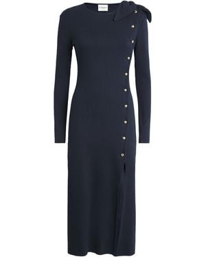 Claudie Pierlot Stretch-Cotton Button Dress - Blue