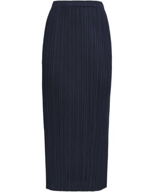 Pleats Please Issey Miyake New Colourful Basics 4 Midi Skirt - Blue
