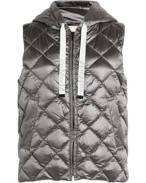 Max Mara Quilted Canvas Gilet - Grey
