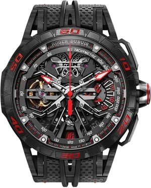 Roger Dubuis Carbon Excalibur Spider Flyback Chronograph Watch - Black