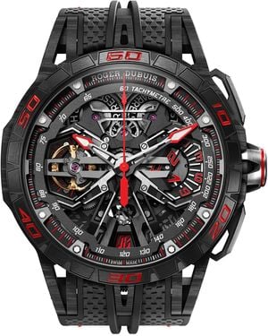 Roger Dubuis Carbon Excalibur Spider Flyback Chronograph Watch - Black
