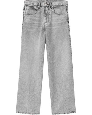 AllSaints Rivet Slouch Tapered Jeans - Gray