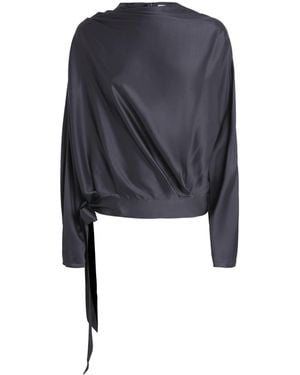 STAUD Silk-Blend Phoebe Top - Blue