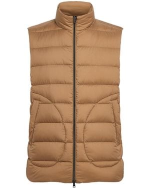 Herno Padded Quilted Gilet - Brown