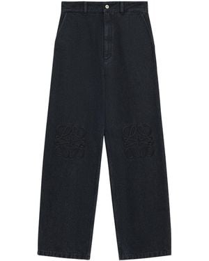 Loewe Anagram Baggy Jeans - Blue