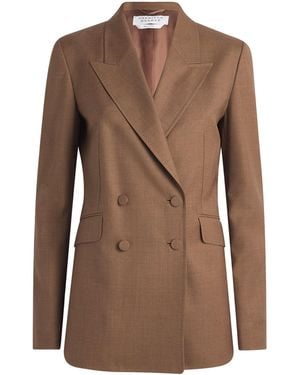Gabriela Hearst Virgin Wool Angela Blazer - Brown
