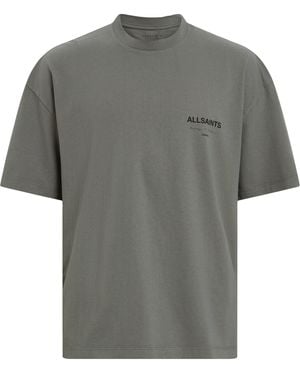AllSaints Organic Cotton Future T-Shirt - Grey