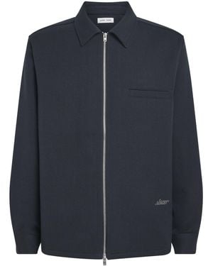 Samsøe & Samsøe Organic Cotton-Blend Sadamon Jacket - Blue