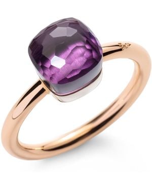 Pomellato Rose, And Amethyst Nudo Petit Ring - Brown