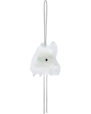 Loewe Shearling Snow Bunny Puzz Bag Charm - White