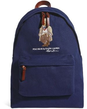 Polo Ralph Lauren Canvas Polo Bear Backpack - Blue