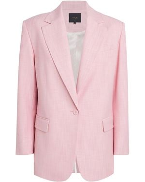 Maje Single-Breasted Blazer - Pink