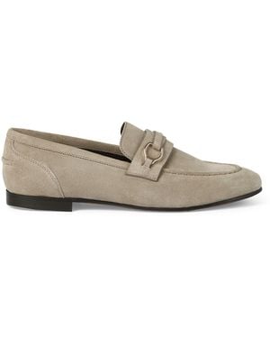 Brunello Cucinelli Suede Horsebit Loafers - Grey