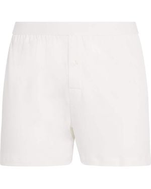 Sunspel Sea Island Cotton Boxer Shorts - White
