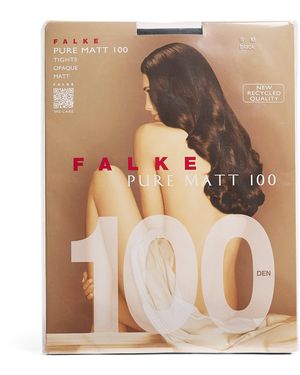 FALKE Pure Matte 100 Leggings - Brown