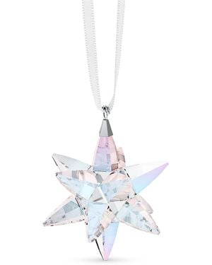 Swarovski Shimmer Star Ornament - White