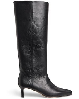 PAIGE Leather Ansley Knee-High Boots 50 - Black