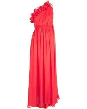 LEO LIN Silk Jenni Maxi Dress - Red