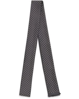 Tom Ford Silk Polka-Dot Scarf - Grey
