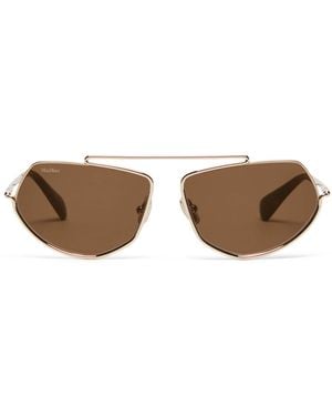 Max Mara Metal Square Sunglasses - Brown