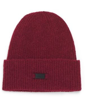 Canada Goose Alpaca-Blend Logo Beanie - Red