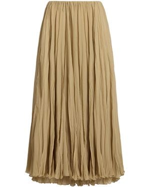 Ralph Lauren Chiffon Jordyn Midi Skirt - Natural