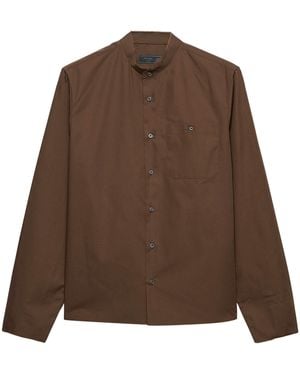 Prada Cotton-Blend Shirt - Brown