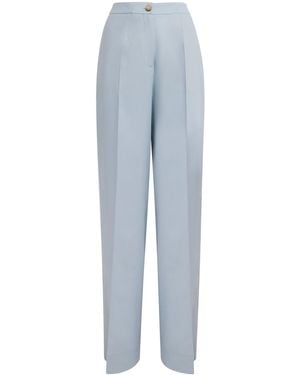 Colombo Cashmere Wide-Leg Pants - Blue