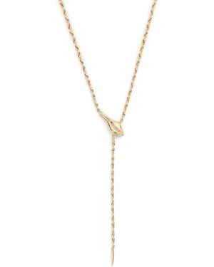 Jacquie Aiche And Diamond Snake Necklace - Metallic