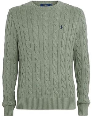 Polo Ralph Lauren Cotton Cable-Knit Sweater - Green