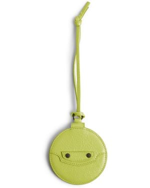 Balenciaga Le City Round Mirror Bag Charm - Metallic