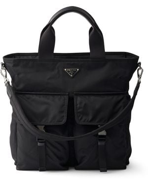 Prada Re-Nylon Explore Tote Bag - Black