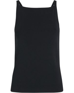 JOSEPH Stretch-Knit Vest Top - Black